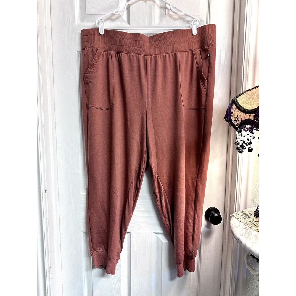 NWOT Marika Women's Plus Size 3X Cammy Yoga Jogger Orange Rust